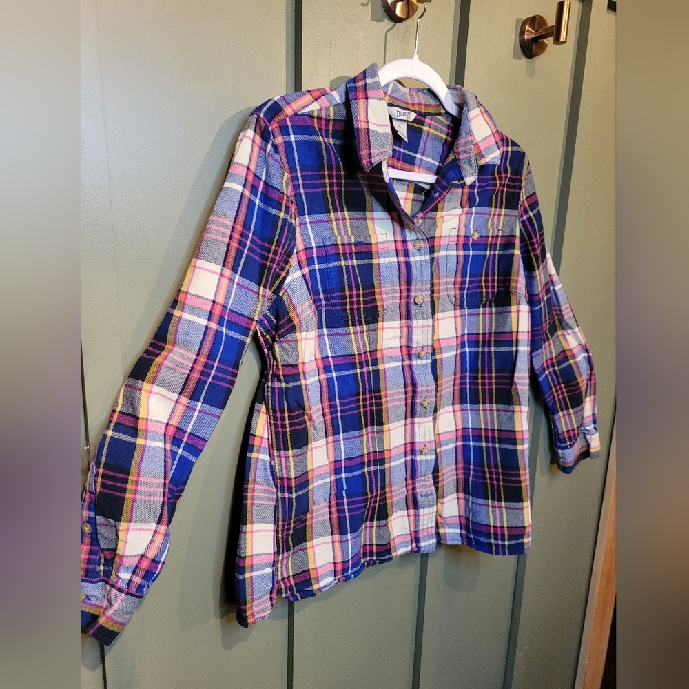 Duluth Plaid Flannel Shirt - Blue and Pink